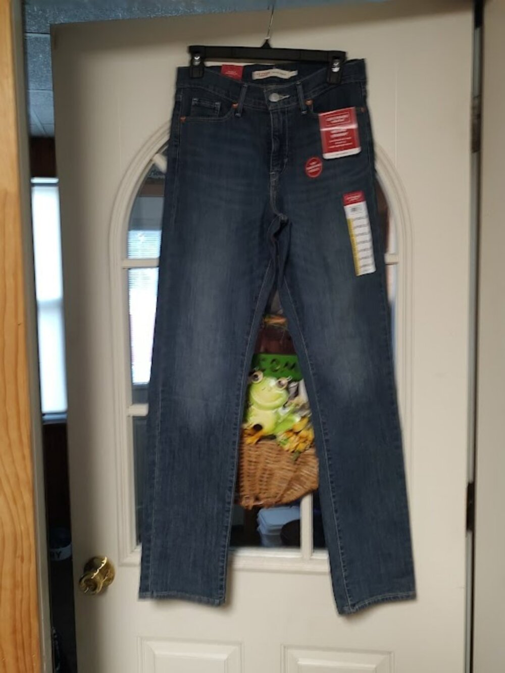 New Levi Strauss Signature Mid Rise Straight Leg Jeans Size Women's 2M W26 L32